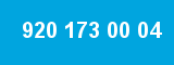 920 173 00 04